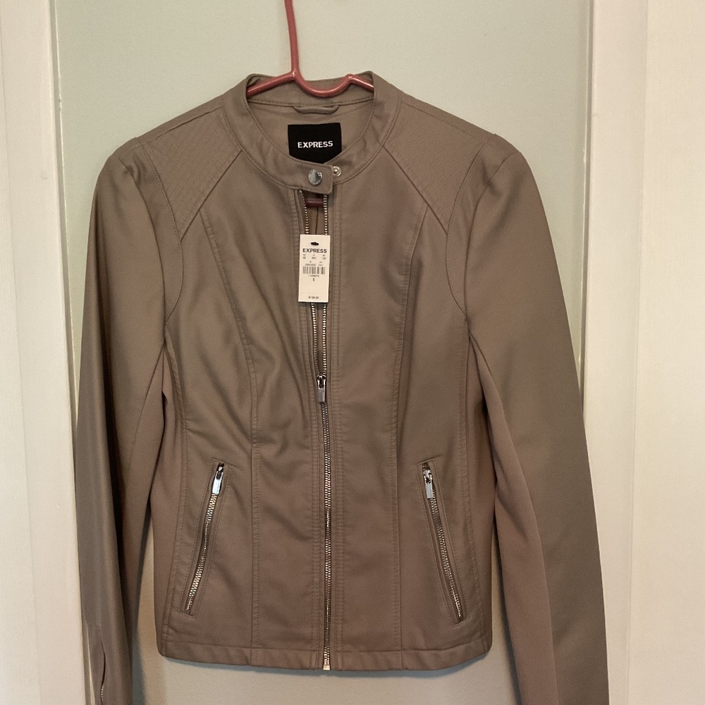 Express leather jacket NWT